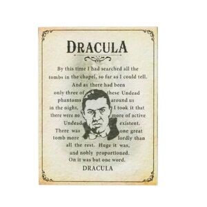 8" Dracula Vampire Wooden Tabletop Halloween Décor by Ashland